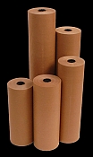 rolls of brown paper