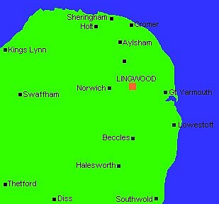 Map of our local van delivery area