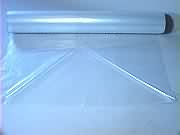 Roll of clear poly sheeting