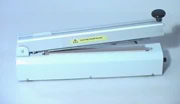 Polythene bag sealer