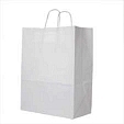 white paper carrier bags