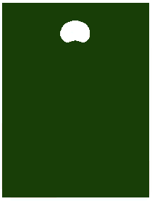 green polythene carrier bag