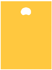 yellow polythene carrier bag