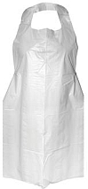 Disposable polythene apron