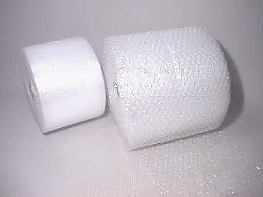 Photo of  rolls of bubble wrap 