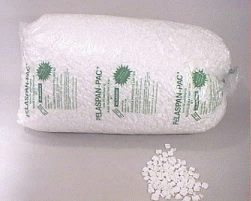 bag of polystyrene loosefill