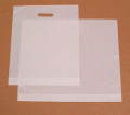 white polythene carrier bags
